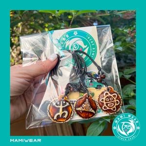 3-pieces necklace Bundle Puerto Rico Coqui & Sol Taino Symbol Pendant Boricua